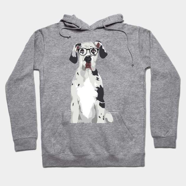 Hipster Great Dane T-Shirt for Dog Lovers Hoodie by riin92